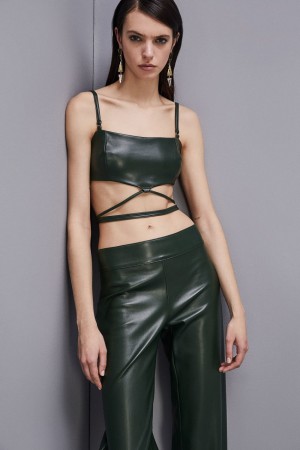 Patrizia Pepe Bandeau Bra With Straps Groen | LJT478921