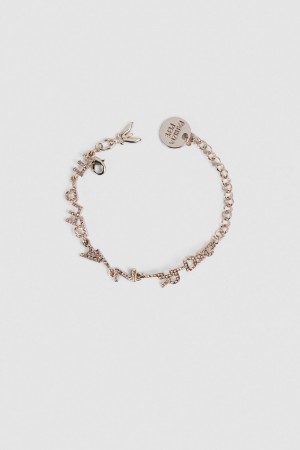 Patrizia Pepe Brass Bracelet With Rhinestones Goud | WUH248603