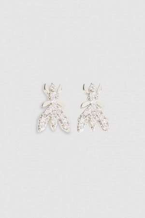 Patrizia Pepe Brass Earrings Zilver | OAK679203