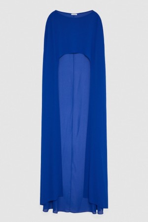 Patrizia Pepe Cape In Poly Georgette With Neckline On The Back Lichtblauw | UFC194253