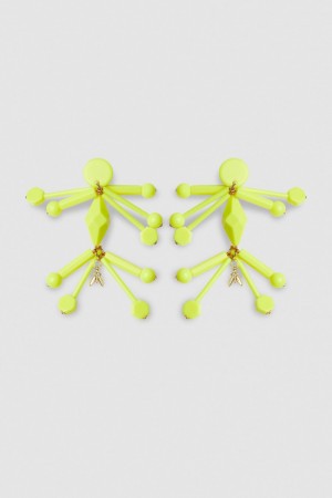 Patrizia Pepe Earrings With Techno Pop Fly Appliqué Geel | RTD690728