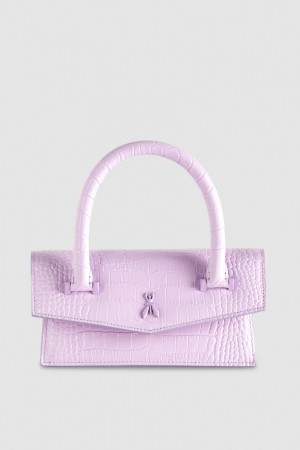 Patrizia Pepe Fly Bamby Croco Paars | QBZ365978