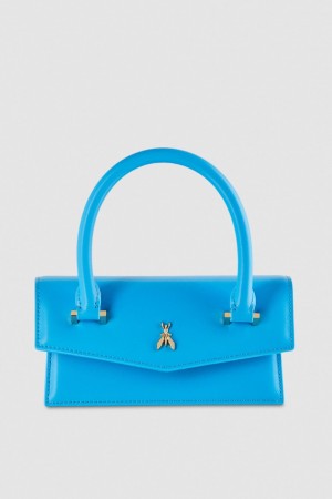 Patrizia Pepe Fly Bamby Shoulder Bag With Handles Lichtblauw | NPC651398