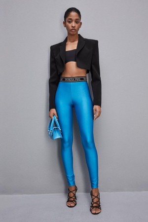 Patrizia Pepe Leggings In Technical Stretch Jersey Lichtblauw | SRZ358964
