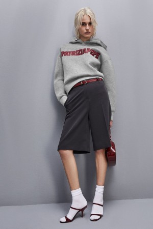 Patrizia Pepe Oversized Hoodie Grijs | OQD610327