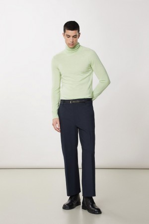 Patrizia Pepe Pure Wool Turtleneck Sweater Groen | DSE960128