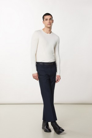 Patrizia Pepe Slim Fit Wool Sweater Wit | UPI571428