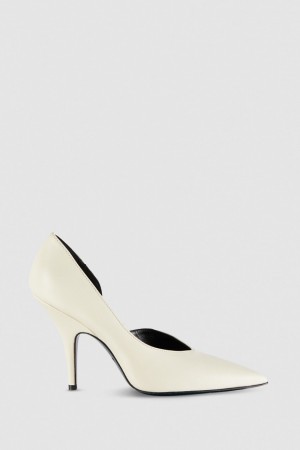 Patrizia Pepe Smooth Leather Pumps Beige | CBQ481067