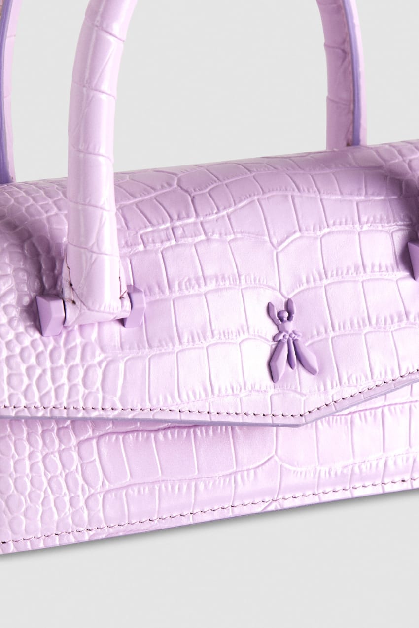 Patrizia Pepe Fly Bamby Croco Paars | QBZ365978
